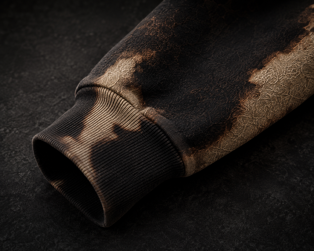 MOLETOM BURNOUT BLEACH