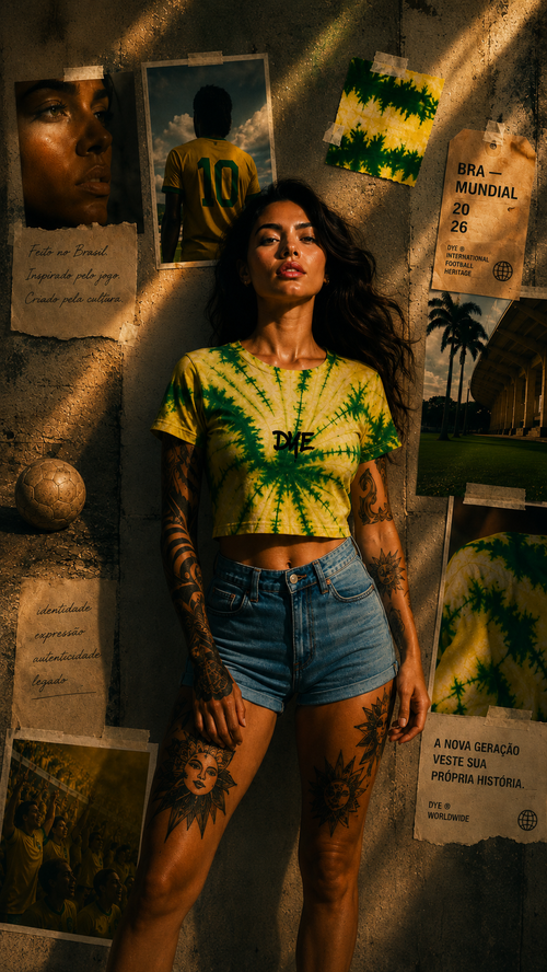 CROPPED TIE DYE BRA MUNDIAL 2026