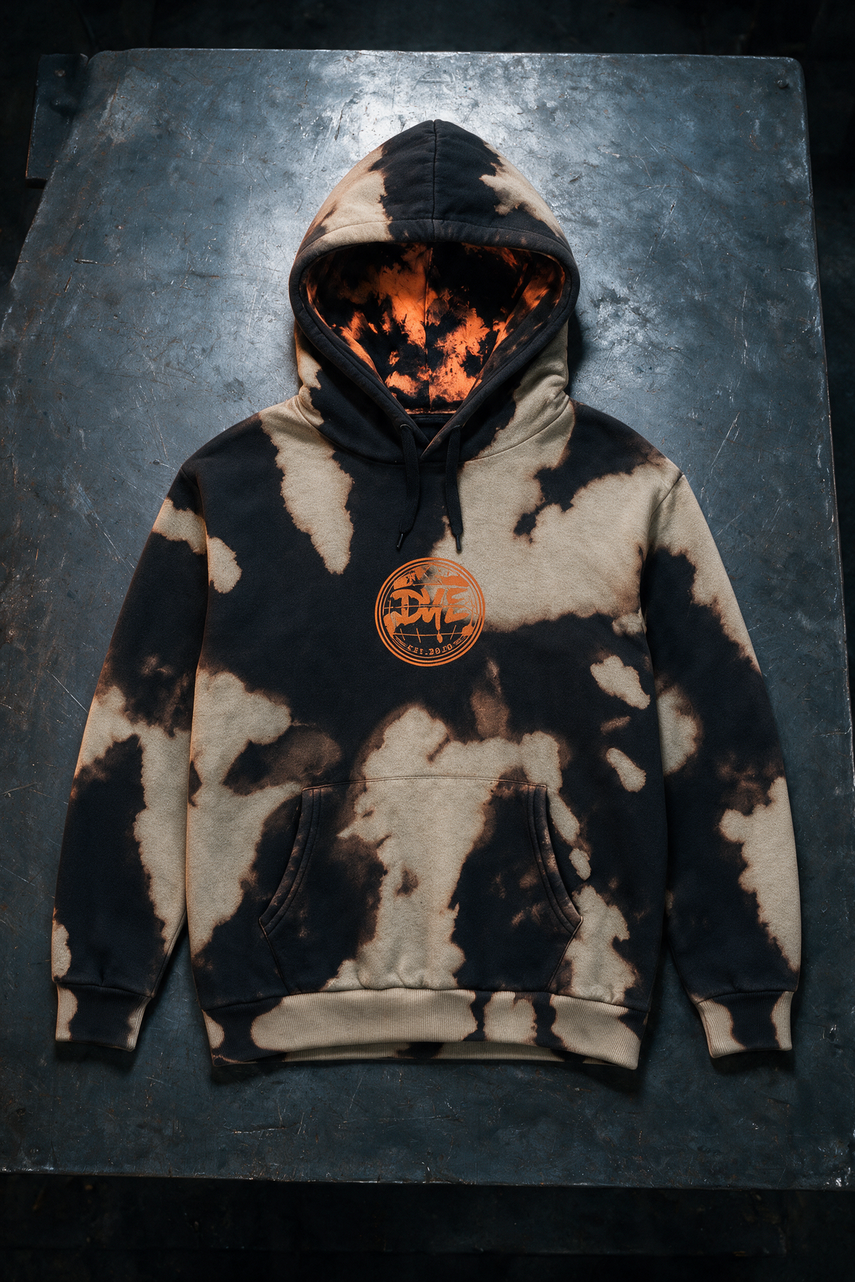 MOLETOM BURNOUT BLEACH